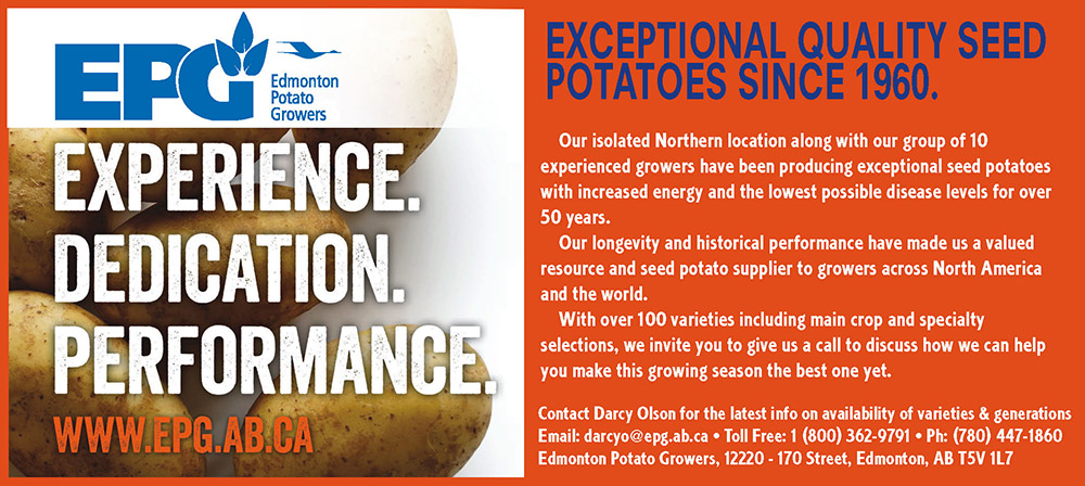 Edmonton Potato Growers Advertisement