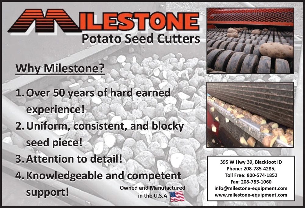 Milestone Potato Seed Cutters Advertisement