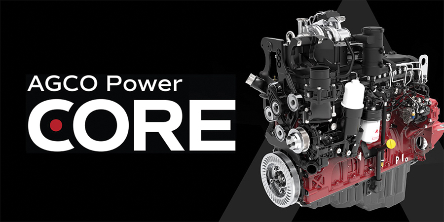 AGCO Power Core engine against black background