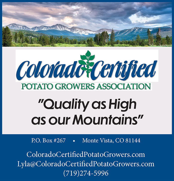 Colorado Certified Potato Growers Association Advertisement