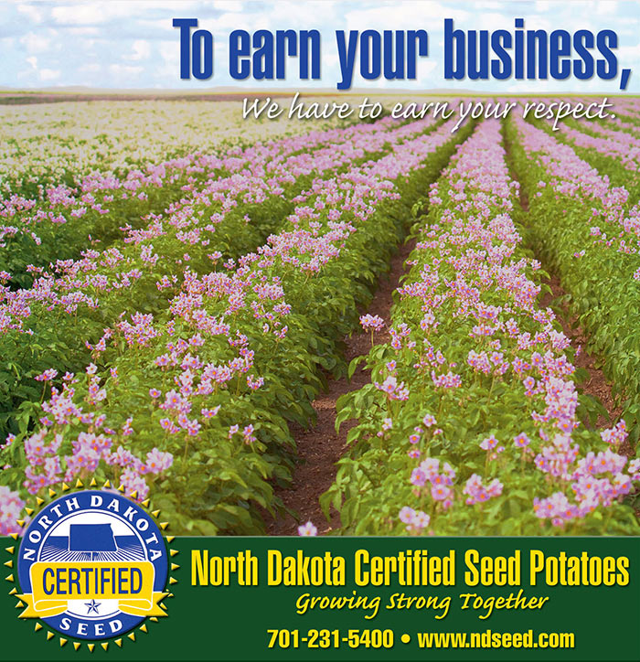 North Dakota Certified Seed Potatoes Advertisement